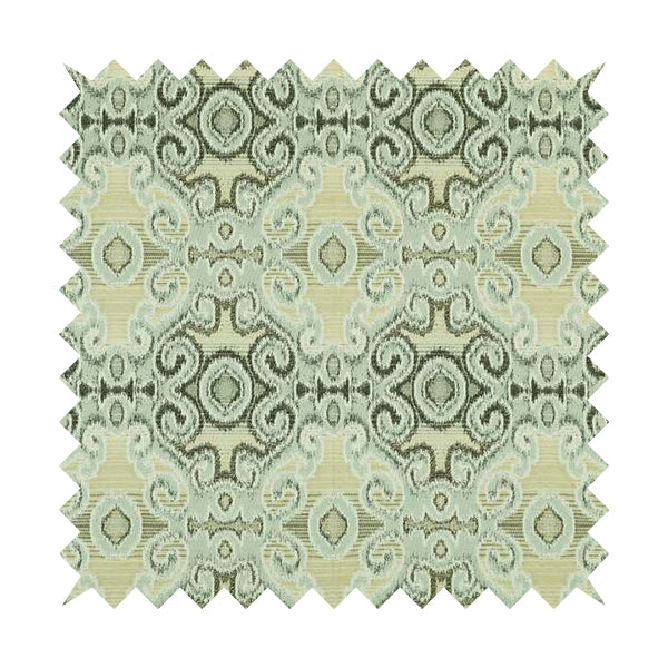 Traditional Italian Damask Pattern In Blue Grey Chenille Furnishing Upholstery Fabric JO-994 - Handmade Cushions