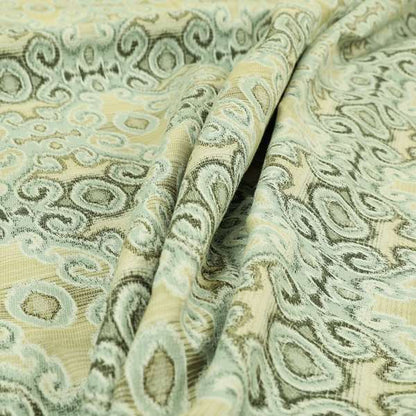 Traditional Italian Damask Pattern In Blue Grey Chenille Furnishing Upholstery Fabric JO-994 - Roman Blinds
