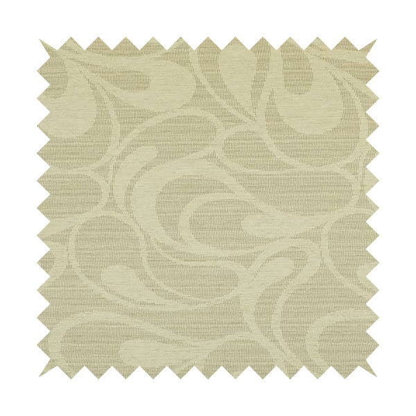 Large Floral Pattern Beige Colour Chenille Furnishing Fabric JU030316-14