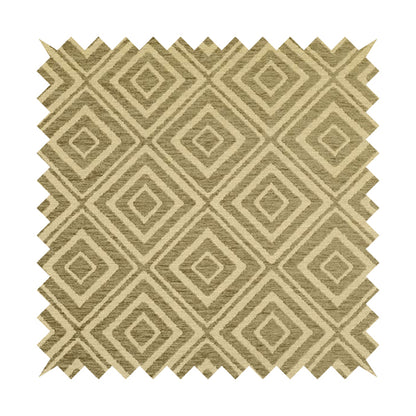 Geometric Designer Pattern Beige Colour Chenille Upholstery Interior Fabric JU030316-16