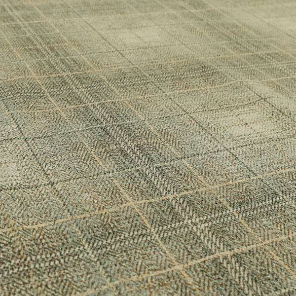 Tartan Fabric In Chenille Upholstery Interior Fabric JU030316-18