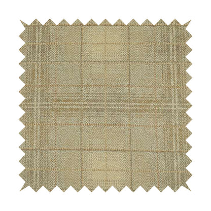 Tartan Pattern Beige Colour Chenille Furnishing Fabric JU030316-20