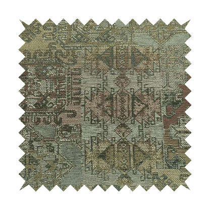 Geometric Kilim Aztec Fabric In Heavyweight Chenille Upholstery Interior Fabric JU030316-21