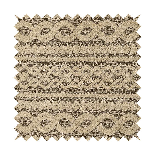 Damask Theme Pattern Brown Heavyweight Textured Chenille Upholstery Fabric JU050516-01