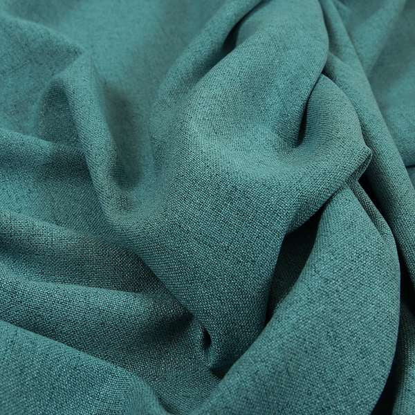 James Antique Chenille Furnishing Fabric Blue Teal Colour - Roman Blinds