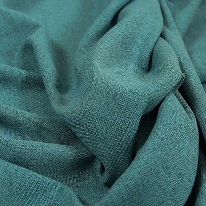 James Antique Chenille Furnishing Fabric Blue Teal Colour - Made To Measure Curtains