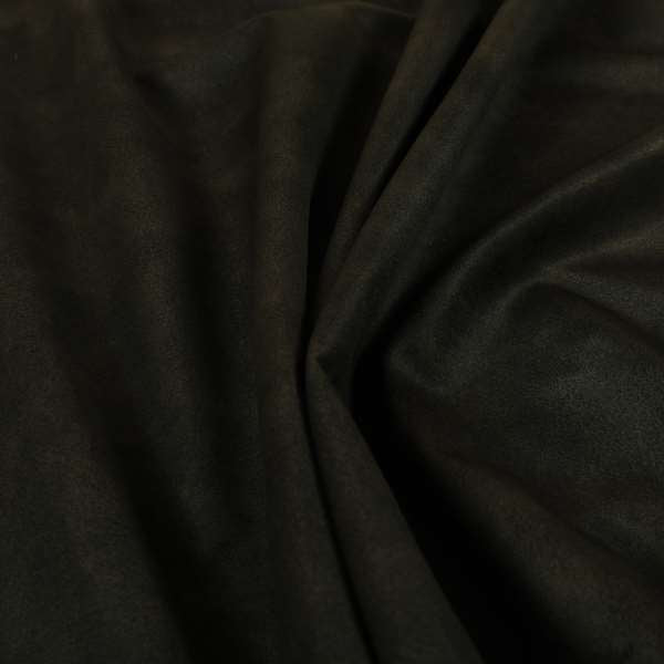 Kansas Distressed Black Coloured Velour Velvet Upholstery Curtains Fabric - Roman Blinds