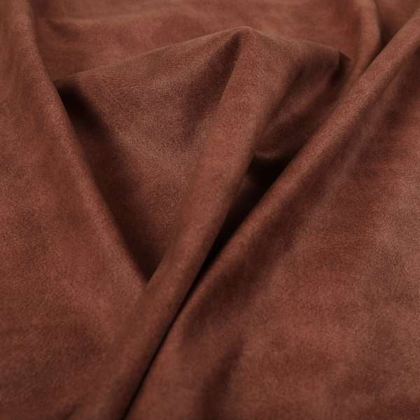 Kansas Distressed Red Coloured Velour Velvet Upholstery Curtains Fabric - Roman Blinds