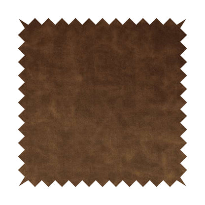 Kansas Distressed Tawny Brown Coloured Velour Velvet Upholstery Curtains Fabric - Made To Measure Curtains