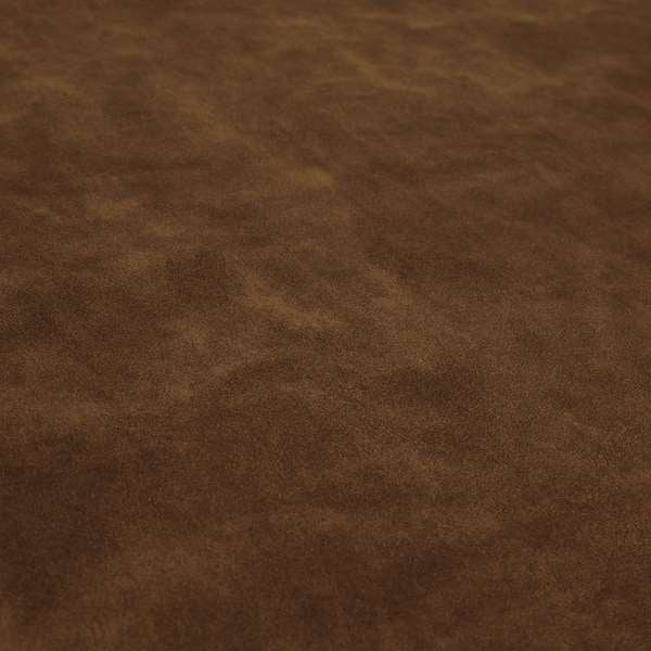 Kansas Distressed Tawny Brown Coloured Velour Velvet Upholstery Curtains Fabric - Made To Measure Curtains