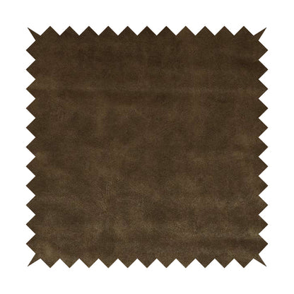 Kansas Distressed Cedar Brown Coloured Velour Velvet Upholstery Curtains Fabric - Roman Blinds