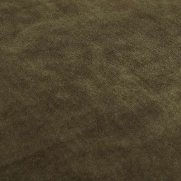 Kansas Distressed Cedar Brown Coloured Velour Velvet Upholstery Curtains Fabric