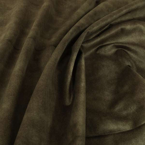 Kansas Distressed Cedar Brown Coloured Velour Velvet Upholstery Curtains Fabric - Roman Blinds