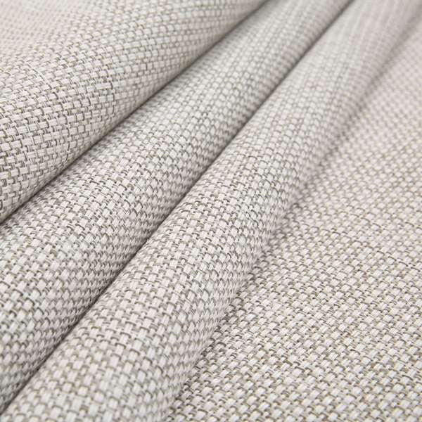 Karen Hopsack Thick Weave White Colour Upholstery Fabric - Handmade Cushions