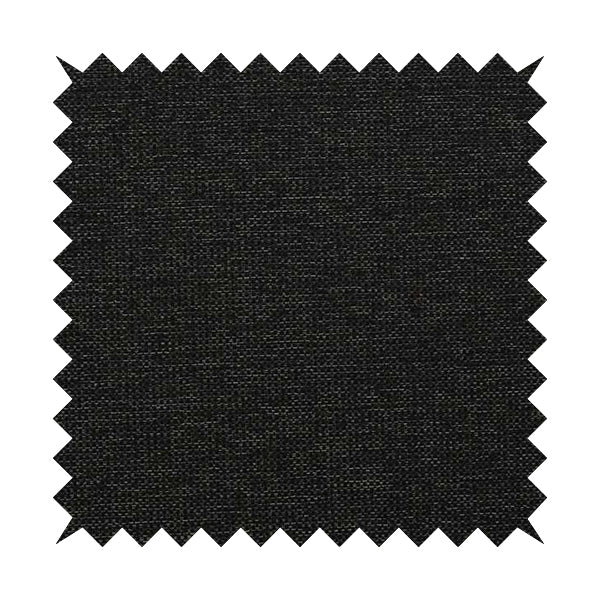 Karen Hopsack Thick Weave Black Colour Upholstery Fabric - Roman Blinds