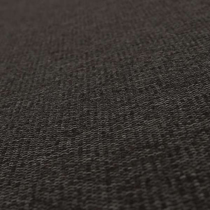 Karen Hopsack Thick Weave Black Colour Upholstery Fabric - Roman Blinds