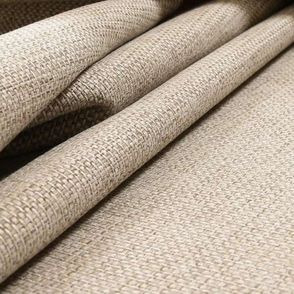 Karen Hopsack Thick Weave Beige Colour Upholstery Fabric - Roman Blinds