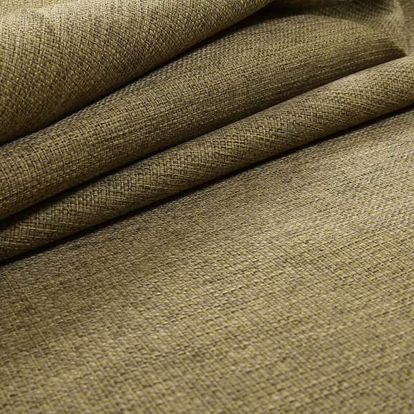 Karen Hopsack Thick Weave Green Colour Upholstery Fabric - Roman Blinds