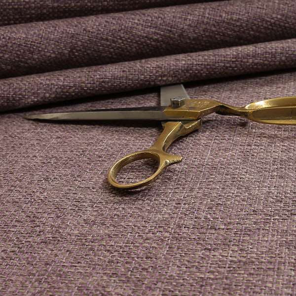 Karen Hopsack Thick Weave Lilac Colour Upholstery Fabric