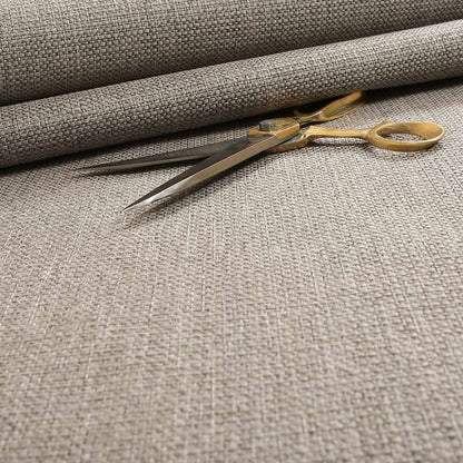 Karen Hopsack Thick Weave Silver Light Grey Colour Upholstery Fabric - Handmade Cushions