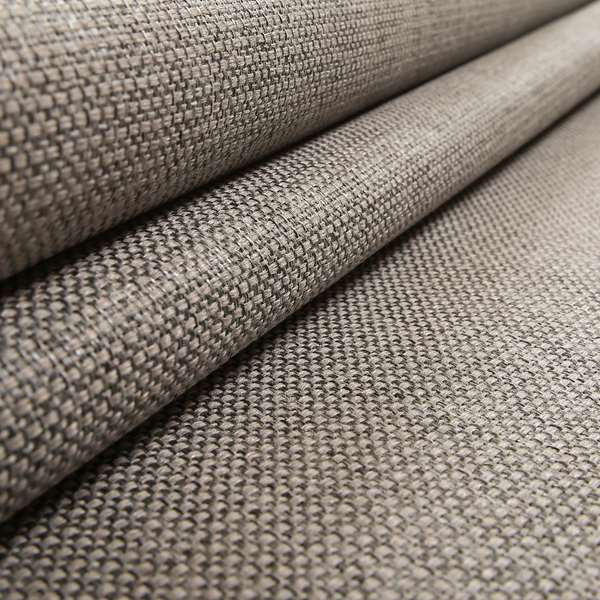 Karen Hopsack Thick Weave Silver Light Grey Colour Upholstery Fabric