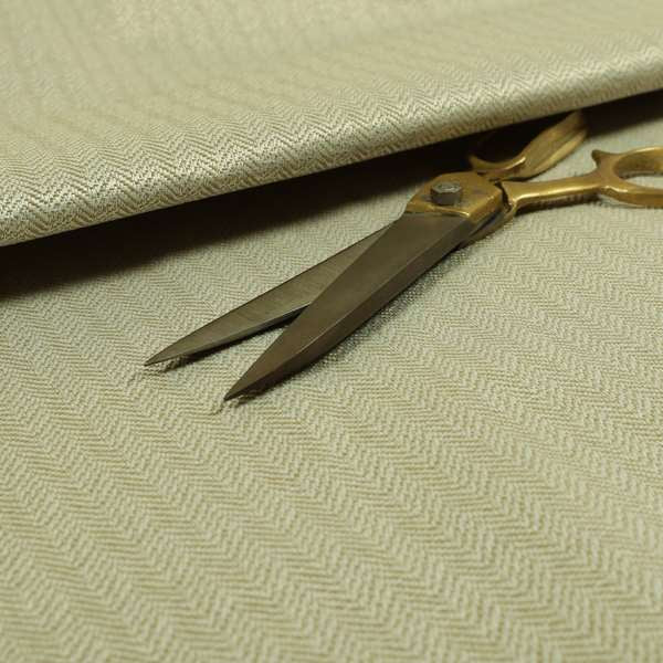 Kirkwall Herringbone Furnishing Fabric In Beige Colour - Made To Measure Curtains