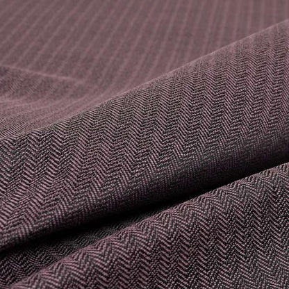 Kirkwall Herringbone Furnishing Fabric In Purple Colour - Roman Blinds