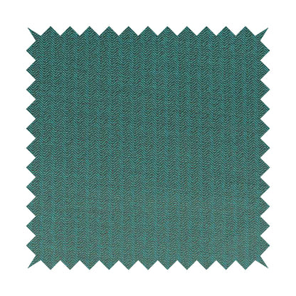 Kirkwall Herringbone Furnishing Fabric In Teal Blue Colour - Roman Blinds