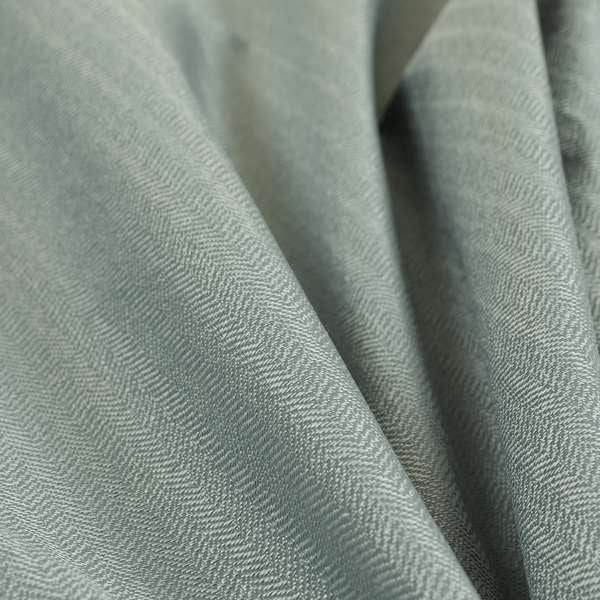 Kirkwall Herringbone Furnishing Fabric In Silver Colour - Roman Blinds