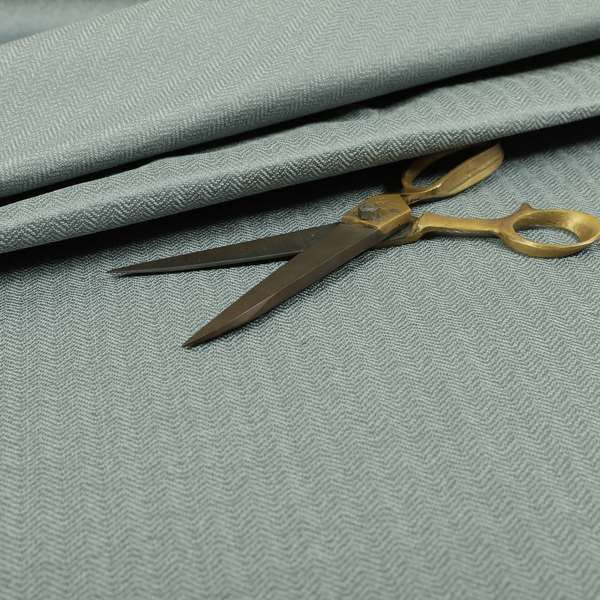 Kirkwall Herringbone Furnishing Fabric In Silver Colour - Made To Measure Curtains