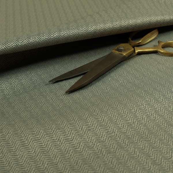 Kirkwall Herringbone Furnishing Fabric In Grey Colour - Roman Blinds