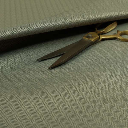 Kirkwall Herringbone Furnishing Fabric In Grey Colour - Roman Blinds