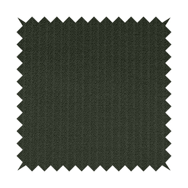 Kirkwall Herringbone Furnishing Fabric In Black Grey Colour - Roman Blinds
