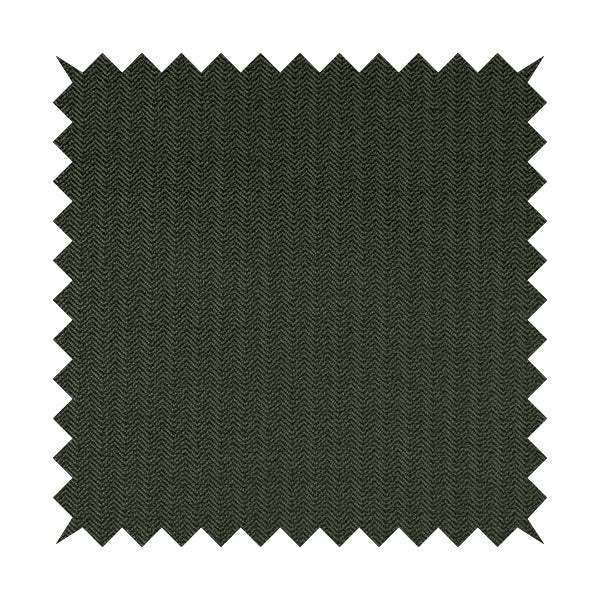 Kirkwall Herringbone Furnishing Fabric In Black Grey Colour - Made To Measure Curtains