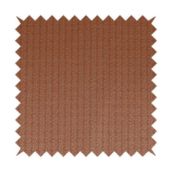 Kirkwall Herringbone Furnishing Fabric In Red Colour - Roman Blinds
