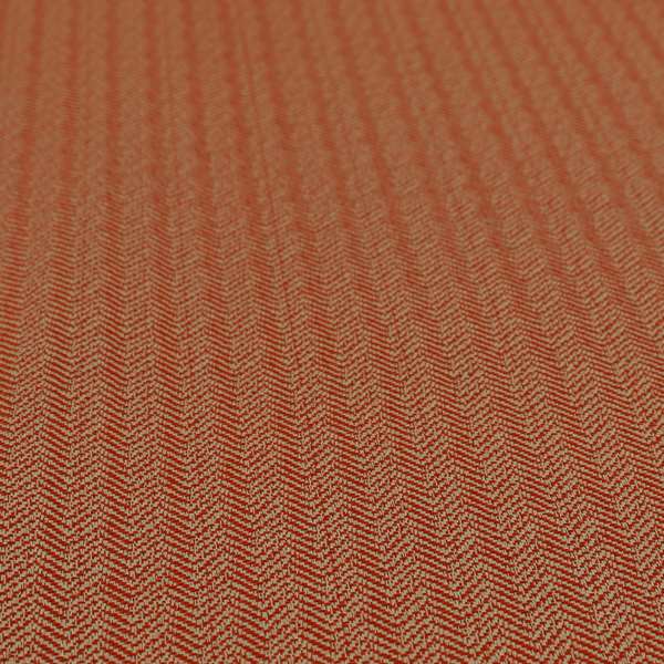 Kirkwall Herringbone Furnishing Fabric In Red Colour - Roman Blinds