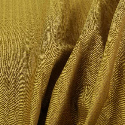 Kirkwall Herringbone Furnishing Fabric In Yellow Colour