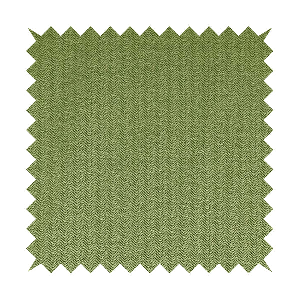 Kirkwall Herringbone Furnishing Fabric In Green Colour - Made To Measure Curtains