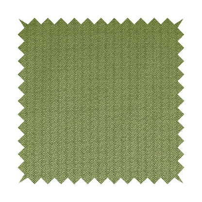 Kirkwall Herringbone Furnishing Fabric In Green Colour - Made To Measure Curtains