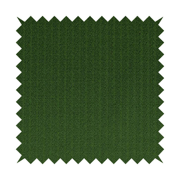 Kirkwall Herringbone Furnishing Fabric In Dark Green Colour - Handmade Cushions