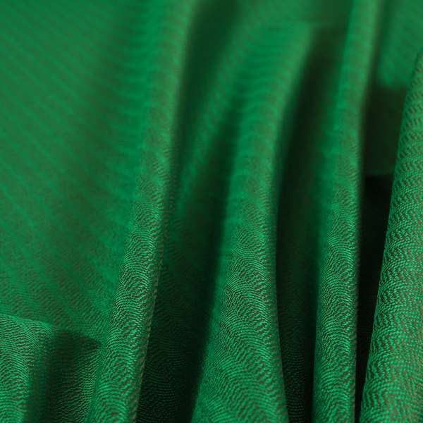 Kirkwall Herringbone Furnishing Fabric In Green Grey Colour - Roman Blinds