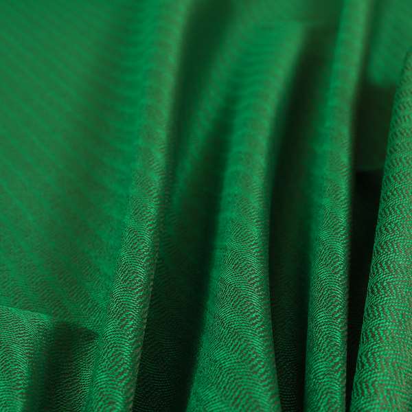 Kirkwall Herringbone Furnishing Fabric In Green Grey Colour - Made To Measure Curtains