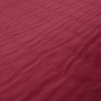 Lahore Fluted Stitched Quilted Raspberry Red Pink Velvet Soft Upholstery Furnishing Fabric - Handmade Cushions