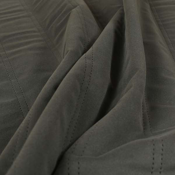 Lahore Fluted Stitched Quilted Grey Velvet Soft Upholstery Furnishing Fabric - Handmade Cushions