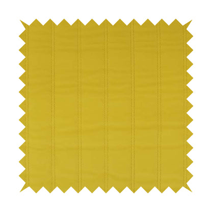 Lahore Fluted Stitched Quilted Lemon Yellow Velvet Soft Upholstery Furnishing Fabric - Handmade Cushions