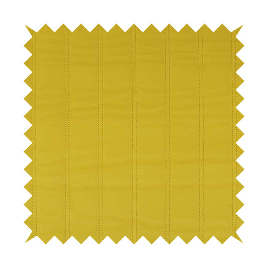 Lahore Fluted Stitched Quilted Lemon Yellow Velvet Soft Upholstery Furnishing Fabric