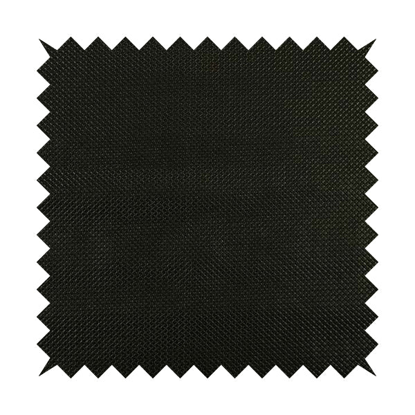 Lattice Quilted Textured Faux Leather Black Vinyl Upholstery Fabric