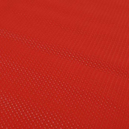 Lattice Quilted Textured Faux Leather Red Vinyl Upholstery Fabric