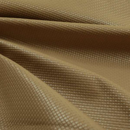 Lattice Quilted Textured Faux Leather Cream Vinyl Upholstery Fabric
