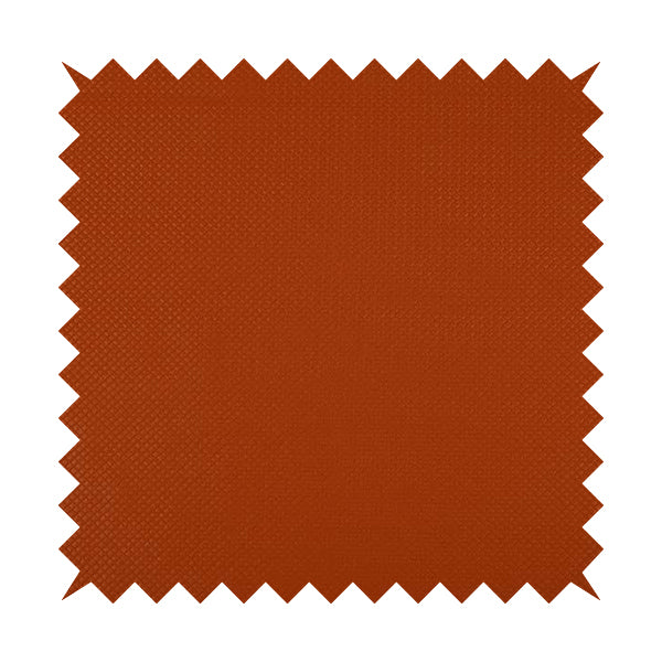 Lattice Quilted Textured Faux Leather Orange Vinyl Upholstery Fabric